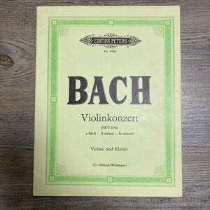 K-1171■BACH バッハ Violinkonzert (Violine und klavier)■ピアノ楽譜 バイオリン楽譜■