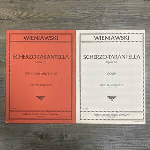 K-1173■WIENIAWSKI(ヘンリク・ヴィエニャフスキ) SCHERZO-TARANTELLA Opus16■ピアノ楽譜 バイオリン楽譜