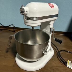 FMI KitchenAid スタンドミキサー エフエムアイ キッチンエイド 卓上ミキサー 業務用 KSM7WH 美品 ミキサー