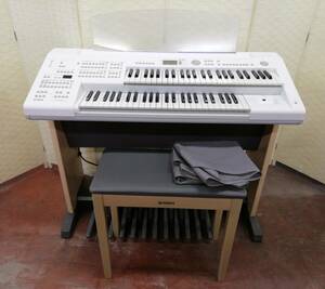 ZしH0752【引き取り限定（川口市）/動作品/椅子・カバー（ナイロン製）付き/17年製】YAMAHA ヤマハ エレクトーン STAGEA ELB-02 キーボード