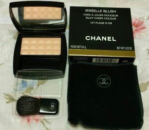 《未使用》CHANEL シャネル イレールブラッシュ 107 プラージュドー フェイスパウダー チークカラー