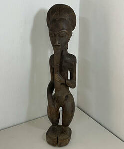 部族彫像 約58cm アフリカン プリミティブアート 木彫品