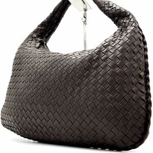 1円 ■極上品■ボッテガヴェネタ BOTTEGA VENETA ホーボー トートバッグ ショルダーバッグ イントレチャート レザー 鞄 ブラウン 茶