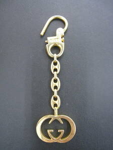 *GUCCI* Gucci GG Inter locking key holder Gold color 