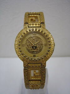 ◆GIANNI VERSACE◆ ジャンニ ベルサーチ 7009018 メデューサ GOLDPLATED G20 クォーツ ゴールド文字盤