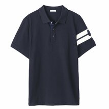 送料無料 96 MONCLER モンクレール 8A00002 84556 ダークネイビー ポロシャツ 半袖 size S_画像4