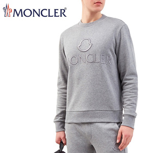 送料無料 42 MONCLER モンクレール グレー 8G00049 809KR ロゴ スウェット トレーナー size L