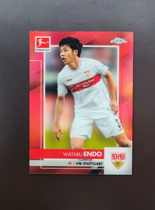 2021 TOPPS Chrome Bundesliga 遠藤航 Red Refractor 日本代表 シュツットガルト 10シリ