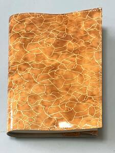  made in Japan * original leather book cover 20.3×37cm separate volume size enamel pattern Camel * new goods last 