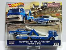 Hot Wheels TEAM TRANSPORT‐CUSTOM '64 GALAXIE 500/FORD C-800/チームトランスポート/フォード ギャラクシー/Muscle Cars/マッスルカー_画像1