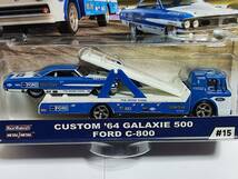 Hot Wheels TEAM TRANSPORT‐CUSTOM '64 GALAXIE 500/FORD C-800/チームトランスポート/フォード ギャラクシー/Muscle Cars/マッスルカー_画像3