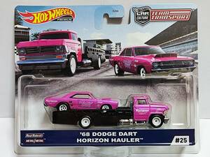 Hot Wheels TEAM TRANSPORT‐'68 DODGE DIRT/チームトランスポート/ダッジ ダート/Muscle Cars/マッスルカー/Drag/ドラッグ/トラック