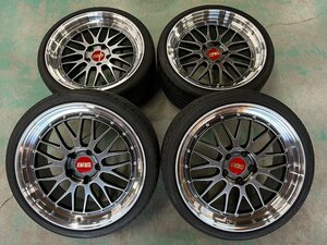 BBS LM LM227 LM228 19インチ 8.5J +32 9.5J +35 5H PCD120 BMW ５シリーズ F10 F11 ６シリーズ F12 F13等に おまけタイヤ付き P2402244