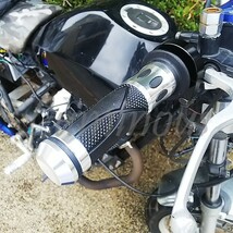 JOG ジョグZR エボ ビーノ シグナスX-SR マジェスティ125 マジェスティ250 汎用 Dy アルミ ハンドル ラバー グリップ バーエンド 銀_画像10