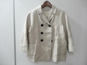 * flax use * spring thing preparation . certainly!!#10412es Max Mara /S MaxMara jacket beige beautiful goods 36 size used present condition goods 