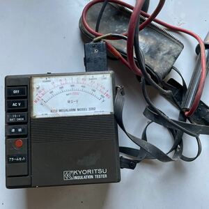 アンティーク共立電気計器株式会社　電池式絶縁抵抗計　オブジェ　製造1980年代　コレクション