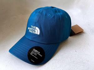 新品 USA限定 本物 The North Face ノースフェイス ロゴ刺繍 ツイルキャップ ハット 帽子 Unisex 調節可能 B.Blue