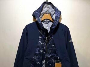 新品 正規品 USA限定 日本未発売 The North Face ノースフェイス US-L グラフィック ナイロンジャケット ナイロンパーカー Navy