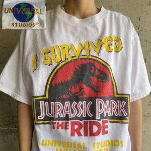 GF249B 1992年 90s ユニバ USA製 ジュラシックパーク Tシャツ