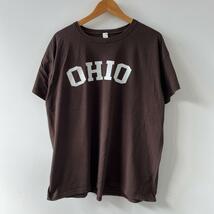 GF304 00s OHIO オハイオ USA Tシャツ 茶色 カレッジ_画像2