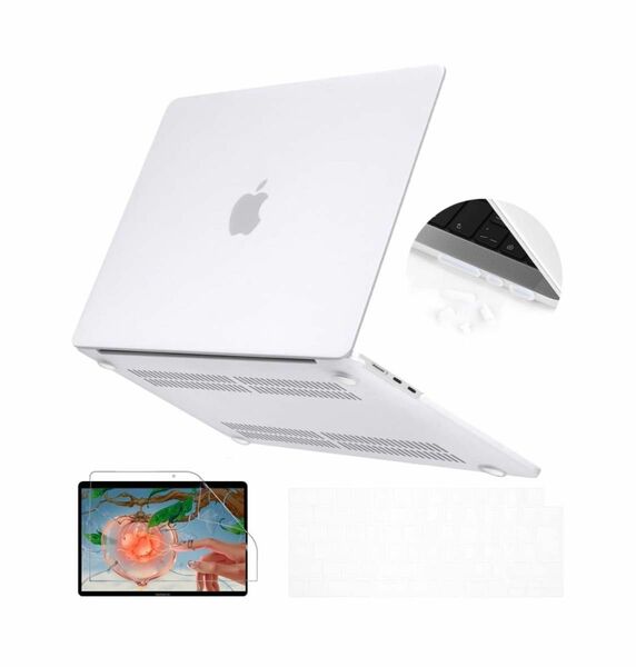 MacBook Air 13.6インチ ケース 2022 A2681 M2 チップ 対応, スリム 軽量 排気口 保護カバー 新品