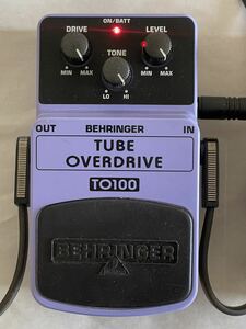 BEHRINGER ベリンガー TUBE OVERDRIVE TO100 オーバードライブ