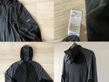 icebreaker 260 Winter Zone Ls HalfZip Hood アイスブレーカー 260 ウィンター ゾーンLS ハーフジップ フード JetHeather サイズS 極美品_画像8