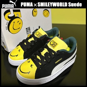 17cm US11C PUMA x SMILEYWORLD Suede PS プーマ スマイリーワールド スエード スマイル ニコちゃん ベビー キッズ スニーカー 386138-01