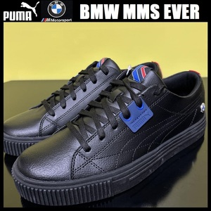 27.0cm ◎ 新品 プーマ BMW エヴァ― レザー スニーカー ブラック 黒 PUMA BMW MMS Ever 307315-01