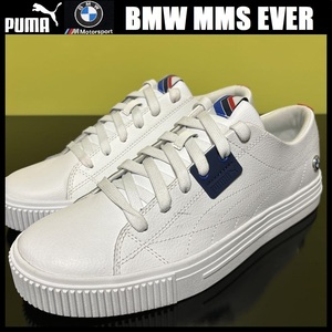 27.0cm ◎ 新品 プーマ BMW エヴァ― レザー スニーカー ブラック 白 PUMA BMW MMS Ever 307315-02