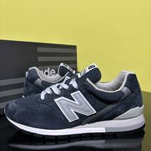 US9.5/27.5cm ★新品 NEW BALANCE ★ M996 NAV MADE IN USA ★ ニューバランス アメリカ製 ネイビー 紺 スニーカー 996_画像2