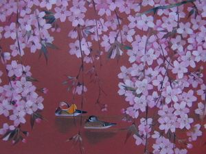 Art hand Auction Masao Sekine, [Sakura Année Un : Le Pays de la Couleur], Provenant d'une rare collection d'art encadrant, En bonne condition, Nouveau cadre inclus, intérieur, printemps, fleurs de cerisier, Peinture, Peinture à l'huile, Nature, Peinture de paysage