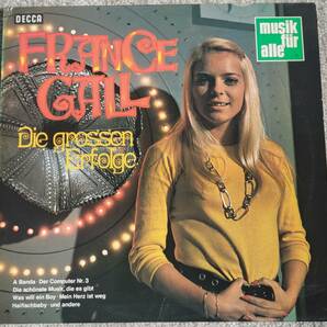 独期初期音源集!!!‘69独Decca原盤!!! France Gall『Die Grossen Erfolge』LP Jazz Chanson オルガンバー サバービアの画像1