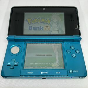 ニンテンドー3DS アクアブルー 欧州版(EUR)/ポケモンバンク・ポケムーバー 他ポケモンソフト