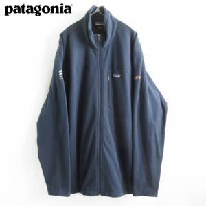 2019年製 patagonia パタゴニア 企業物 マイクロD フリース ジャケット 紺系 3XL アドバタイジング ビッグサイズ D149-18-0054ZV