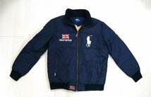 POLO ポロ ラルフローレン ★ 中綿ダウン・ジャンパー ★ 刺しゅう・アップリケ付き ★ ブラック_画像1