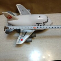 JAL JA8114 日航 ジャンボジェット ブリキ 飛行機 プルバックカー アンティーク 昭和レトロ ビンテージ 玩具 おもちゃ コレクション _画像2