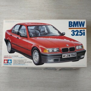 【レトロ】プラモデル BMW 325i TAMIYA 未組立 途中 ほぼ手つかず 説明書あり 趣味 ビンテージ アンティーク 本格的 精密 生産終了品 希少