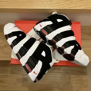 【美品】NIKE AIR MORE UPTEMPO US 9.5 27.5cm 414962-105 ナイキ エアモア アップテンポ ゼブラ モアテン