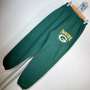 W854■USA製古着★ヴィンテージ!★NFL PACKERS★モスグリーン/Lee SPORT/NUTMEG★スエットパンツ■US L