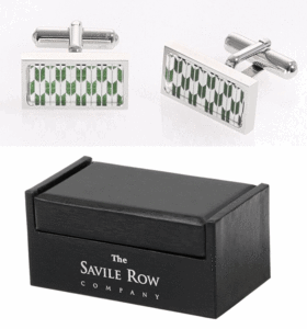 Savile Row -cufflinks японская шаблона традиционная шаблон Yasuri Pattern Retro Letro Letro Letro Make в Японии, сделанных в Японии, сделанных в Японии (неиспользованные коробки)