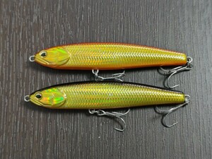 【中古品 2個セット】 ノースクラフト バリスティック ミノー NORTH CRAFT BALLISTIC MINNOW 100 # シーバス アメマス サクラマス 