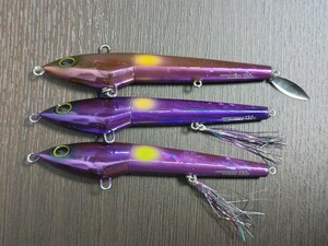 【① 中古品 3個セット 130g】 ジャッカル アンチョビミサイル ターボ JACKALL ANCHOVY MISSILE TUROB # タチウオ テンヤ 根魚 タラ 青物