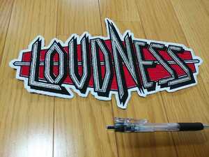 LOUDNESS 刺繍 バックパッチ 大型 ワッペン silver logo ラウドネス / metallica iron maiden judas priest