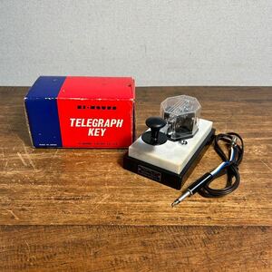 TELEGRAPH KEY 防衛庁規格 NKY-4 TYPE HK-8 HIMOUND 電鍵 ハイモンド テレグラフキー モールス信号 動作未確認 ジャンク アマチュア無線 箱