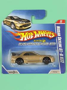 ☆Hot Wheels☆ 2009 日本語ショートカード NISSAN SKYLINE GT-R R32