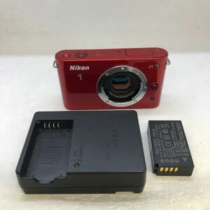 ★美品★安心初期不良対応★ Nikon 1 J1 ボディ 人気の赤　即日発送 ミラーレス一眼 ニコン 本体 土日祝発送OK ☆少ないショット回数☆