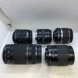 Canon 75-300, 18-55, 80-200,50mm f2.5 レンズ5本　ジャンク　1円〜
