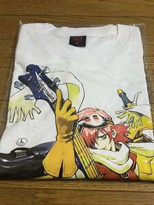 未使用★FLCL × GEEKS RULE 15 SILKSCREEN HAND PRINTING T SHIRT★フリクリ Tシャツ Lサイズ