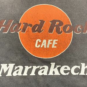 【送料無料 値下げ交渉歓迎】ハードロックカフェ モロッコマラケシュ 半袖Tシャツ M ビンテージ HardRockCAFE ダークグレー 古着 音楽 国別の画像2